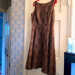 Betty Page Leopard Print Dress with Red Belt Sz 3x